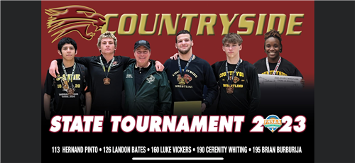 Countryside High School boy wrestlers 